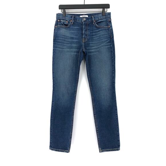 GRLFRND Yasmin Mid Rise Jean Blue Denim 27 - Picture 1 of 10